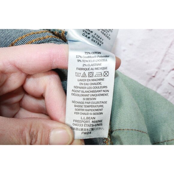 LL Bean BeanFlex Jeans Standard Athletic Fit Straight Leg Size 42x34 - Picture 8 of 10